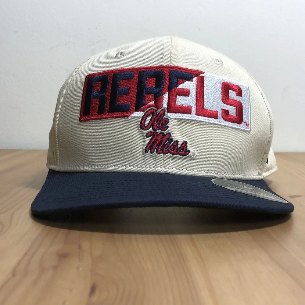 Ole Miss Rebels Top of the World Snapback Goalaso Hat Men's Adjustable Khaki